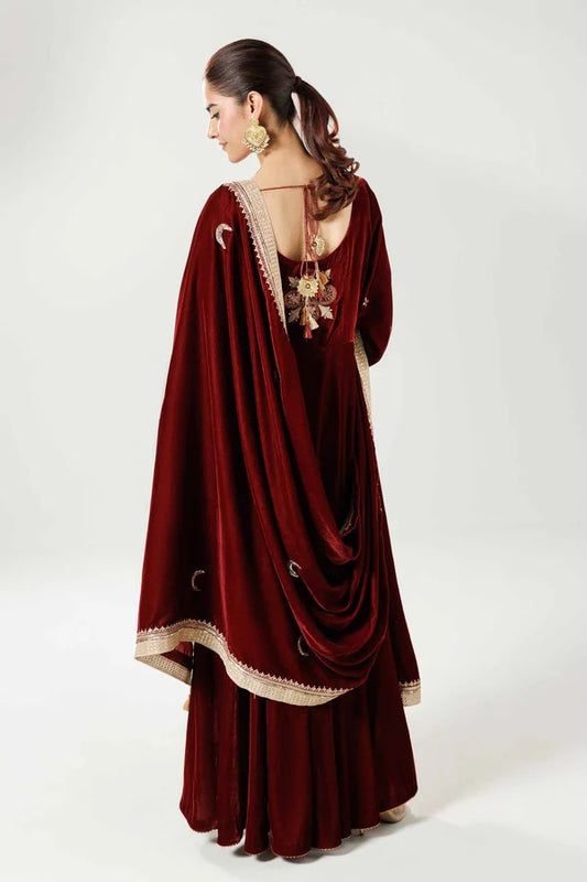 Embroidered Dupatta - KFW25-47