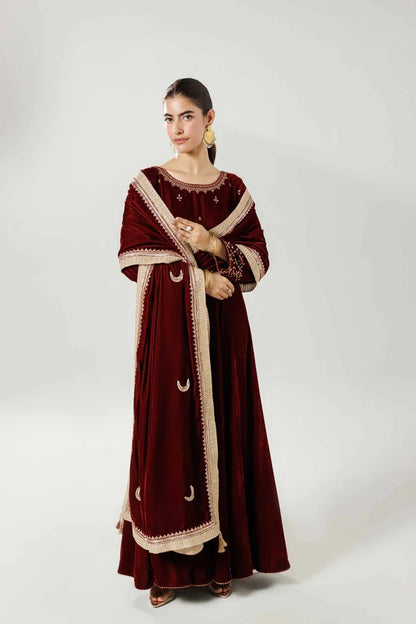 Embroidered Dupatta - KFW25-47